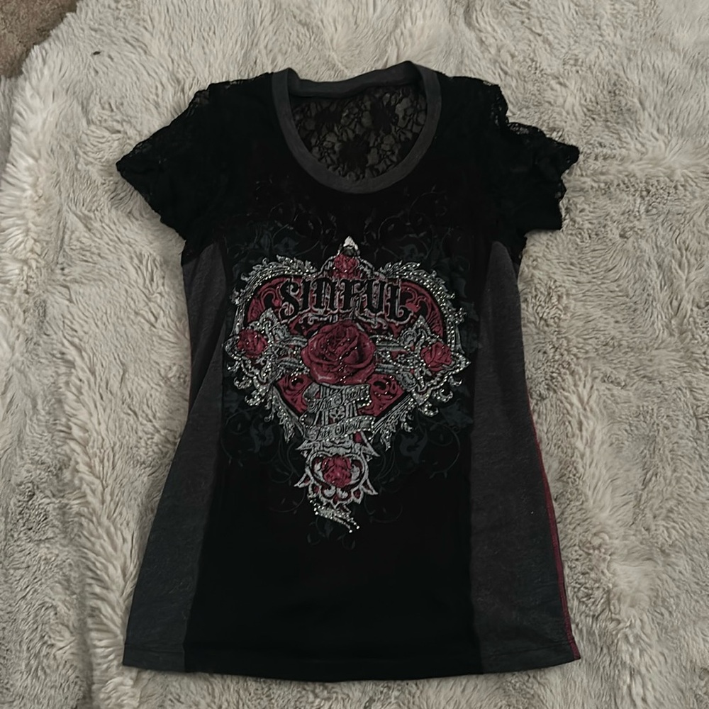 Grunge Y2K Sinful vintage top